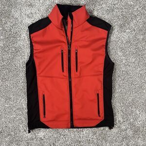 Mammut Red Black Soft Shell Women’s Vest Size Large Cottage Core Outdoor Preppy